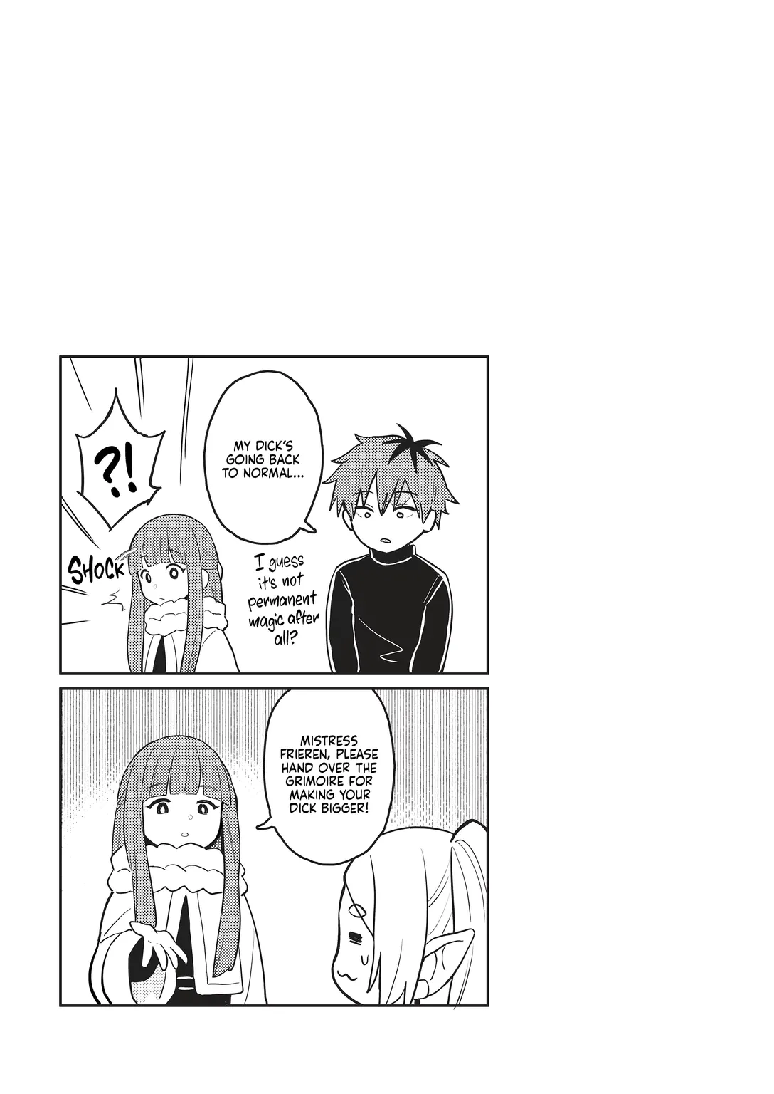 A Spell That Makes Your Dick Bigger - ち〇ち〇が大きくなる魔法 porn comic picture 22