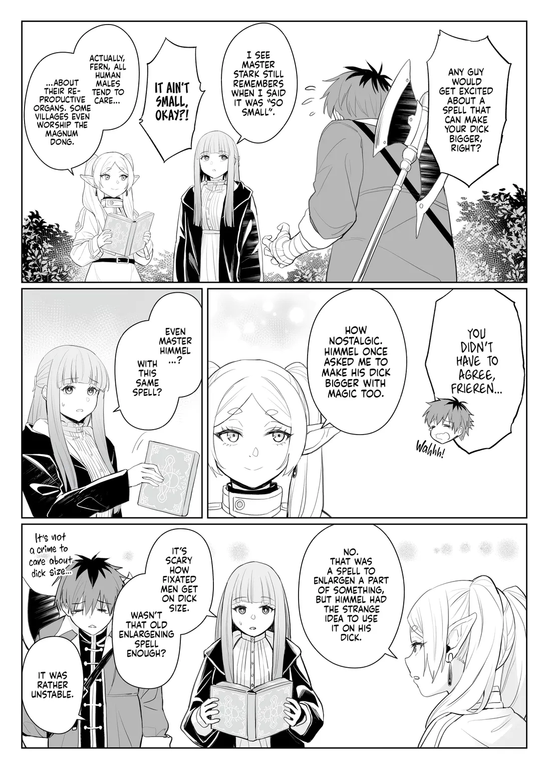 A Spell That Makes Your Dick Bigger - ち〇ち〇が大きくなる魔法 porn comic picture 3