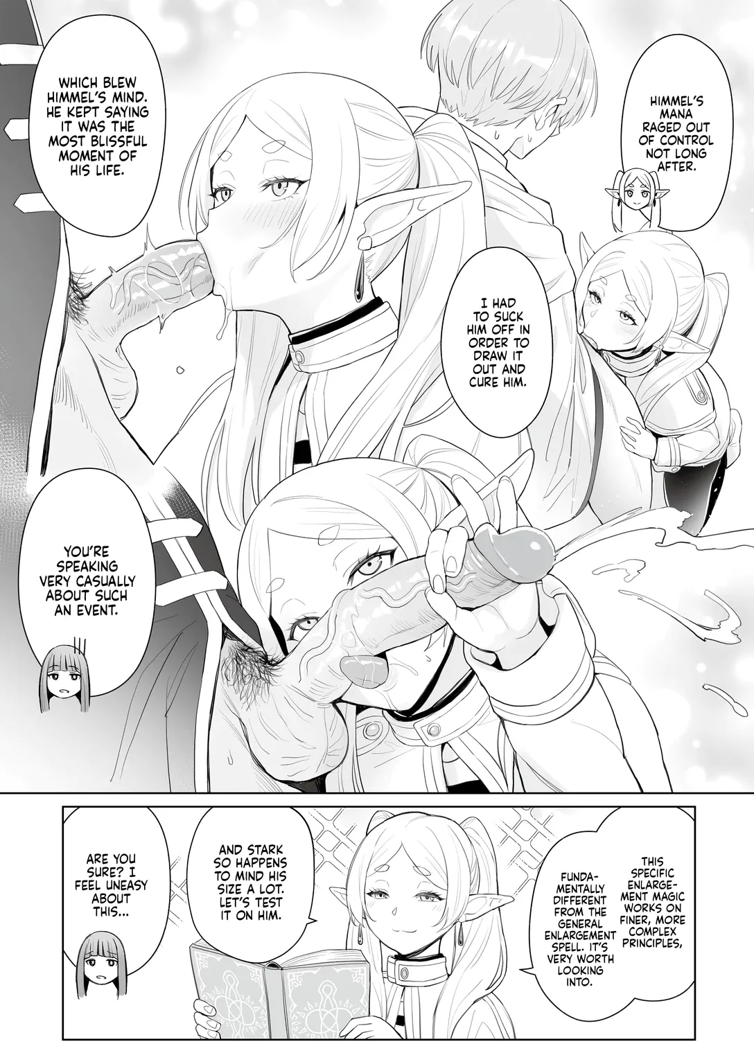 A Spell That Makes Your Dick Bigger - ち〇ち〇が大きくなる魔法 porn comic picture 4