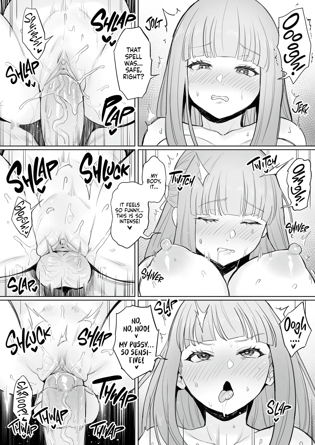 A Spell That Makes Your Dick Bigger - ち〇ち〇が大きくなる魔法 porn comic picture 7