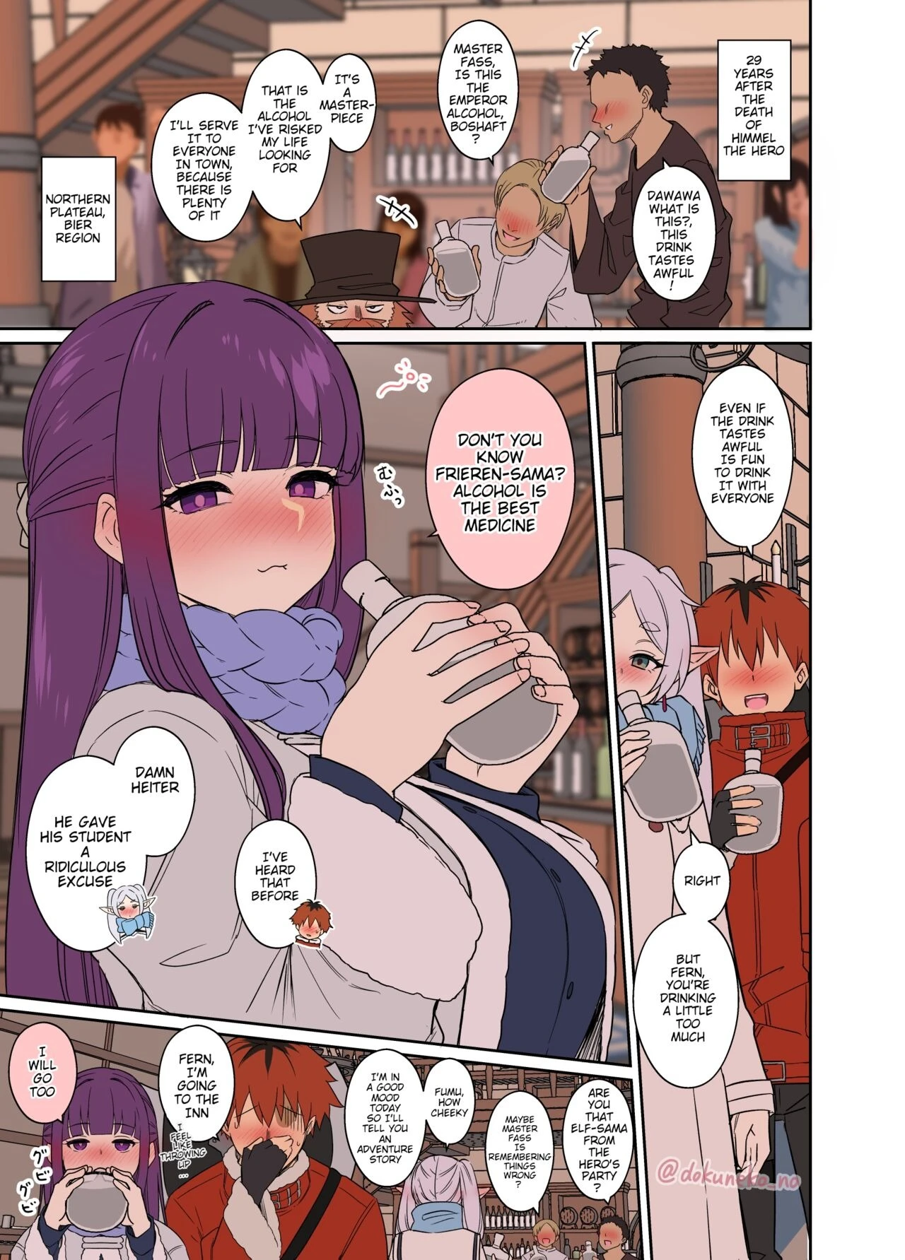 A story about doing bad things to Fern & Frieren. porn comic picture 2
