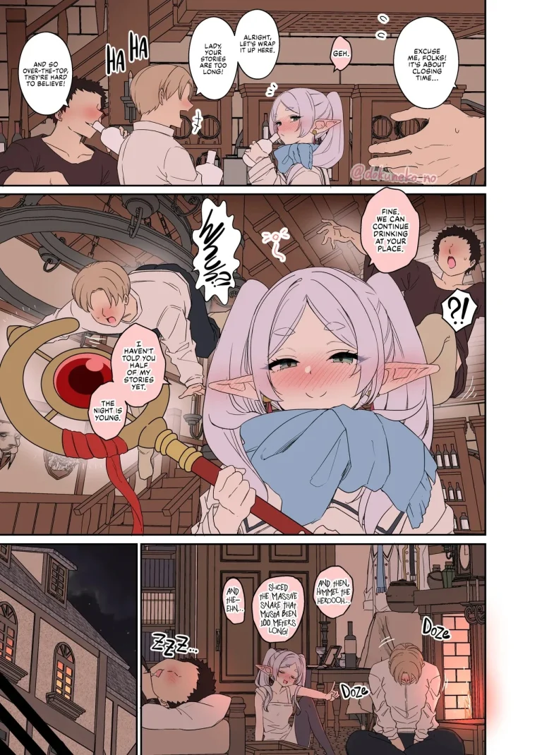 A story about doing bad things to Fern & Frieren. porn comic picture 28