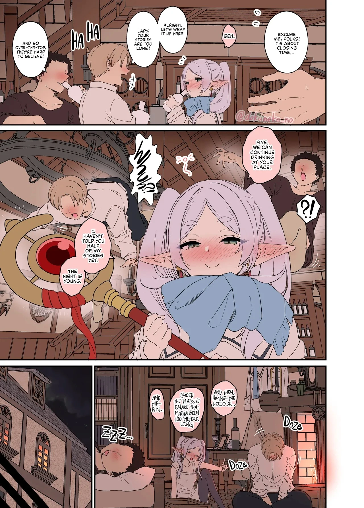 A story about doing bad things to Fern & Frieren. porn comic picture 28