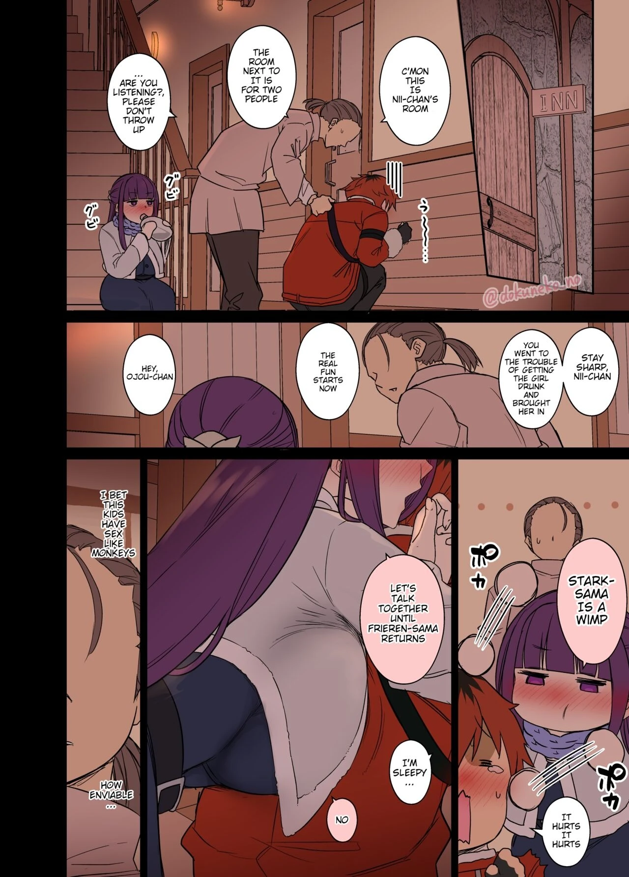 A story about doing bad things to Fern & Frieren. porn comic picture 3