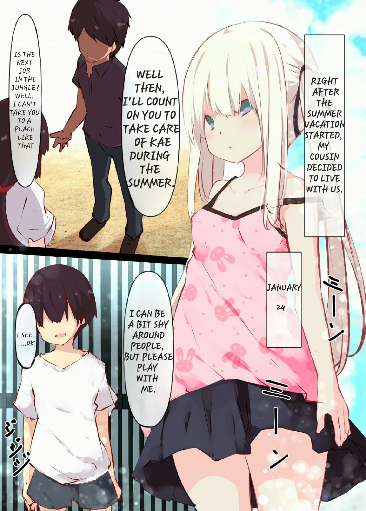 A story about sticking your dick in a cousin who won't resist on summer vacation porn comic picture 2