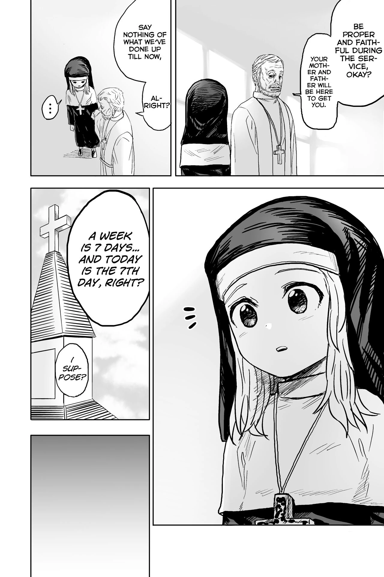 A Week of S*x With a Lole* Nun porn comic picture 45