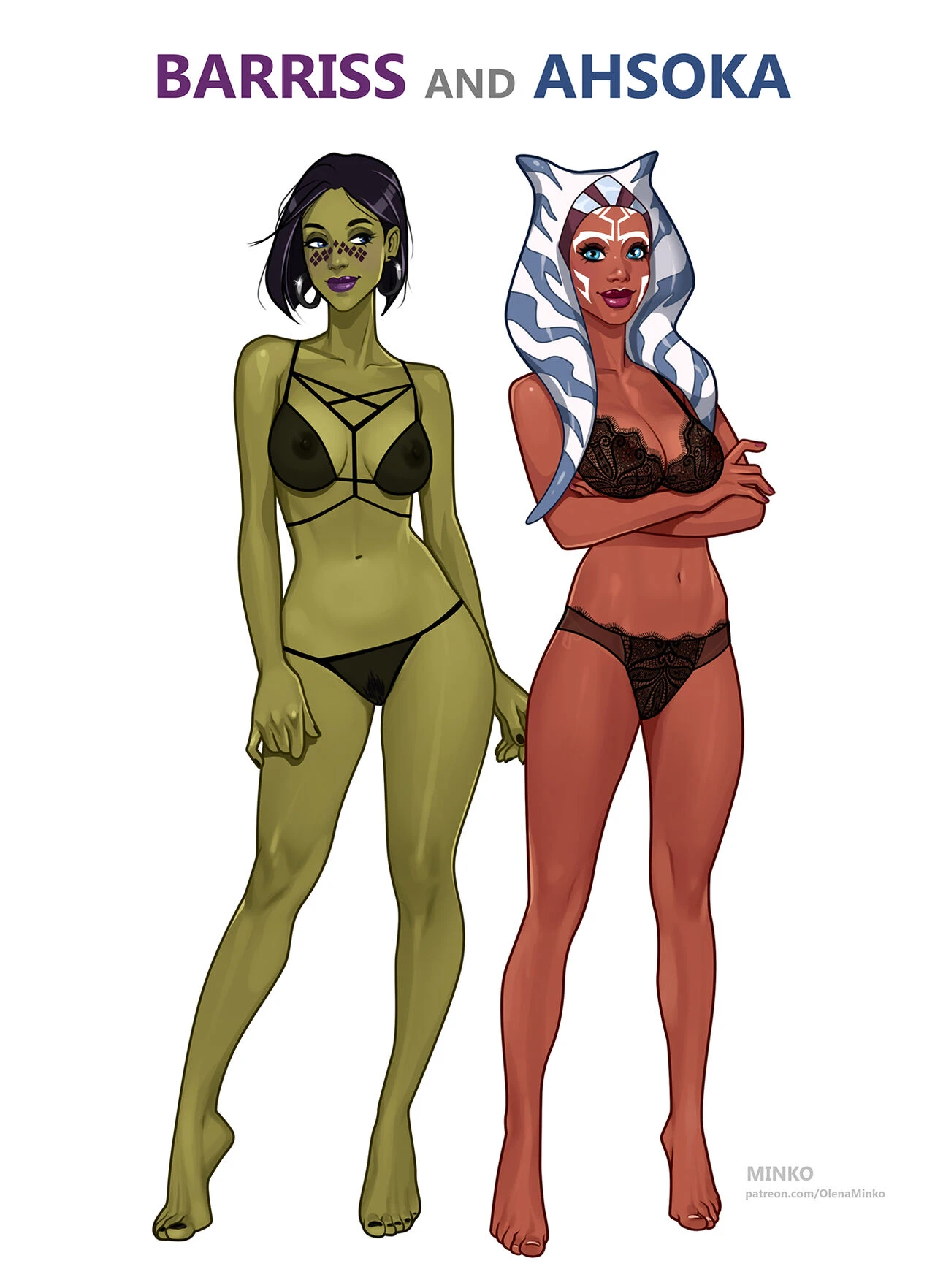 Ahsoka and Barriss porn comic picture 11