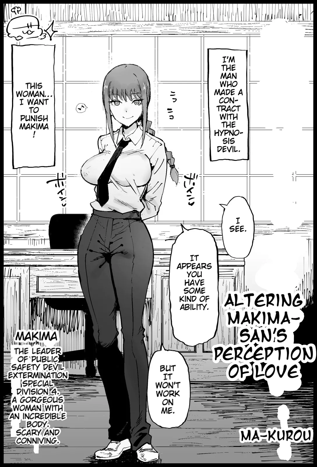 Altering Makima-san's Percpetion of Love porn comic picture 1