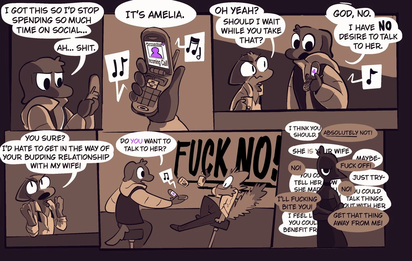 Amelia is Calling porn comic picture 15