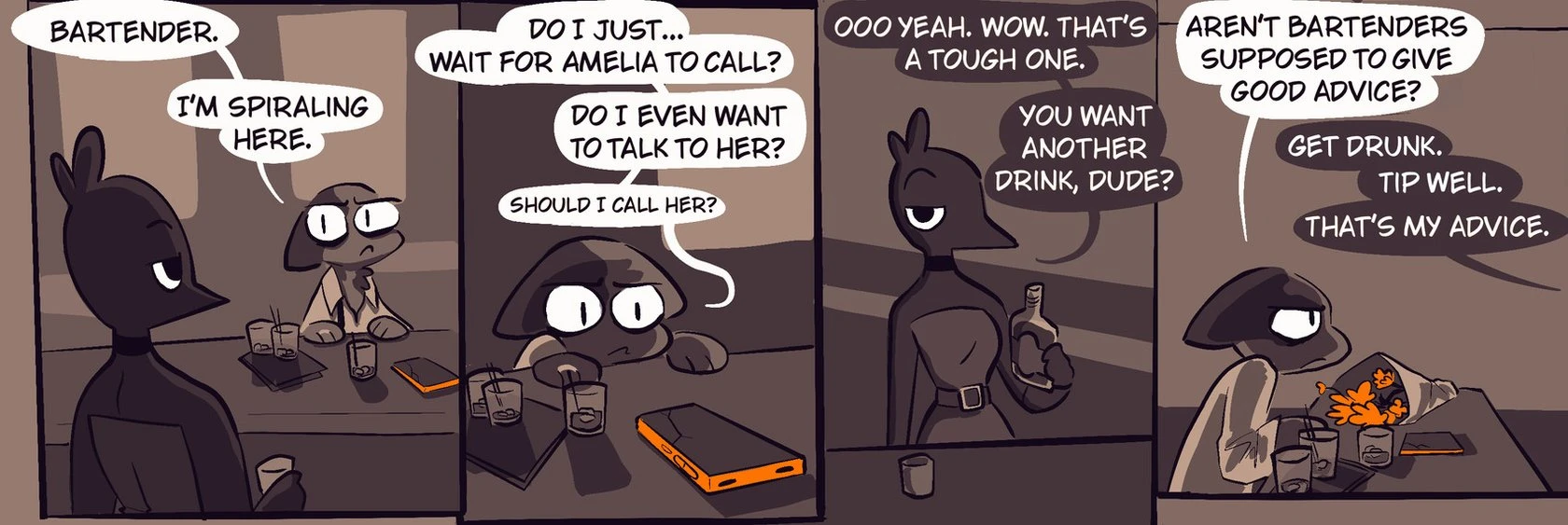 Amelia is Calling porn comic picture 4