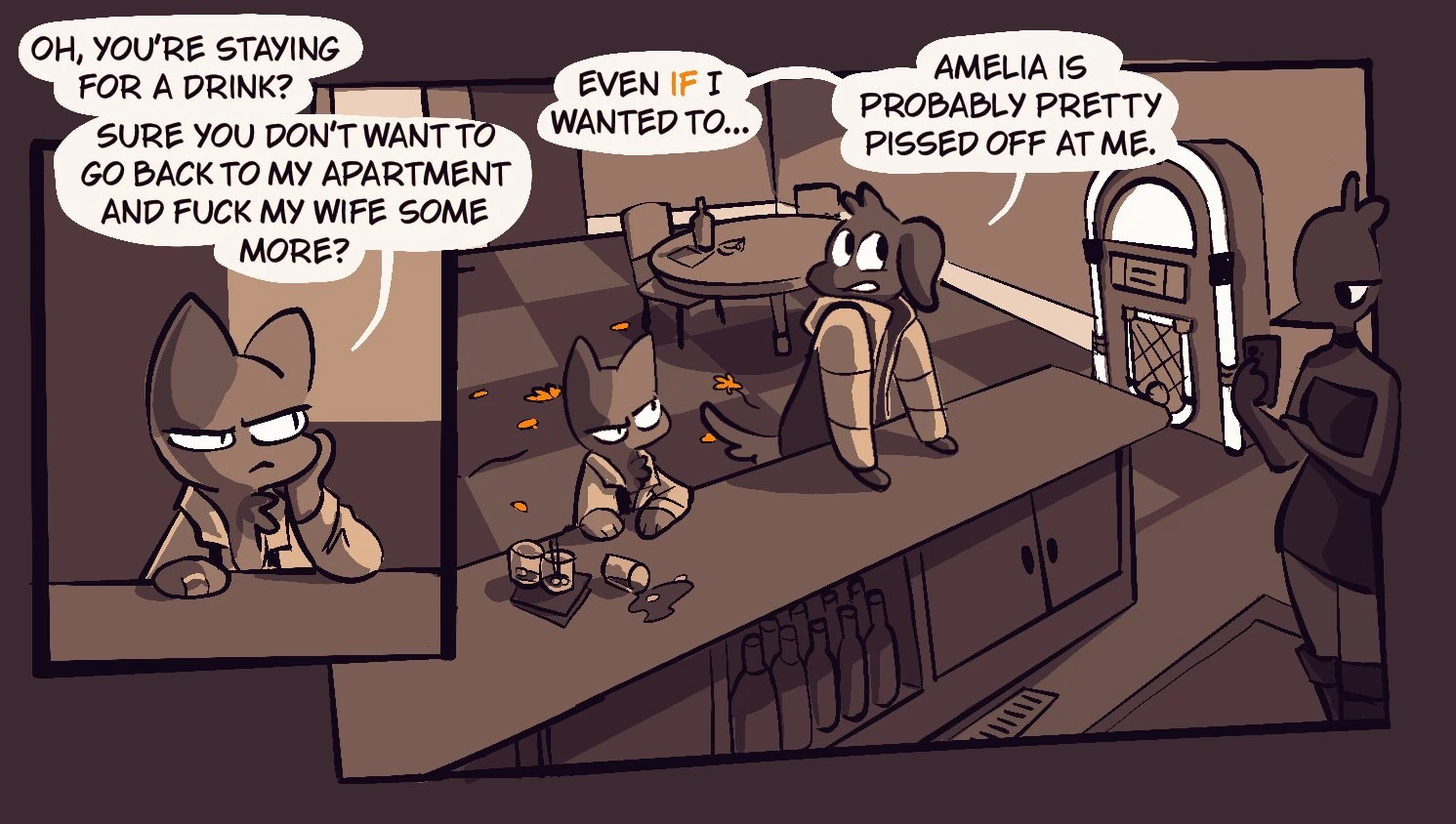 Amelia is Calling porn comic picture 9