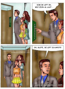 An Adventure in a Broken Lift Can Be Funny [NL] porn comic picture 1