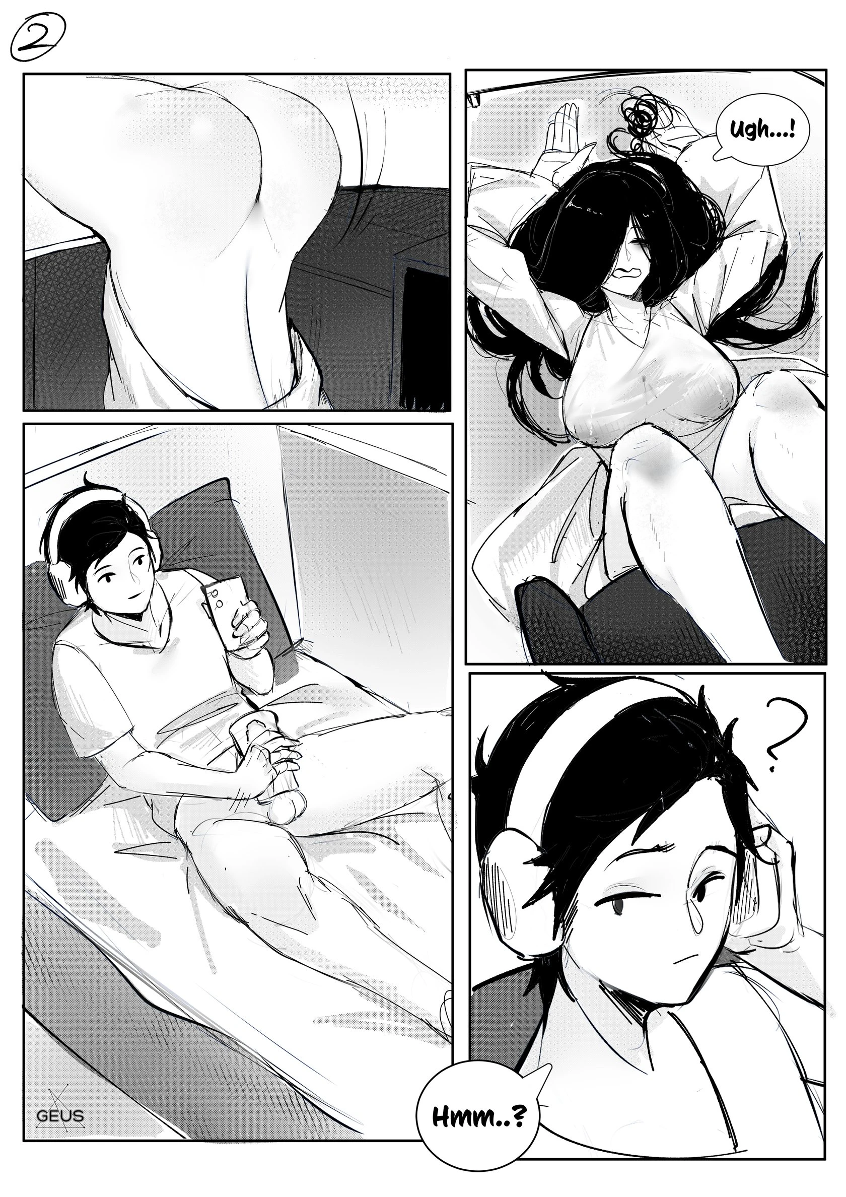 An unexpected visit from a ghost! porn comic picture 2