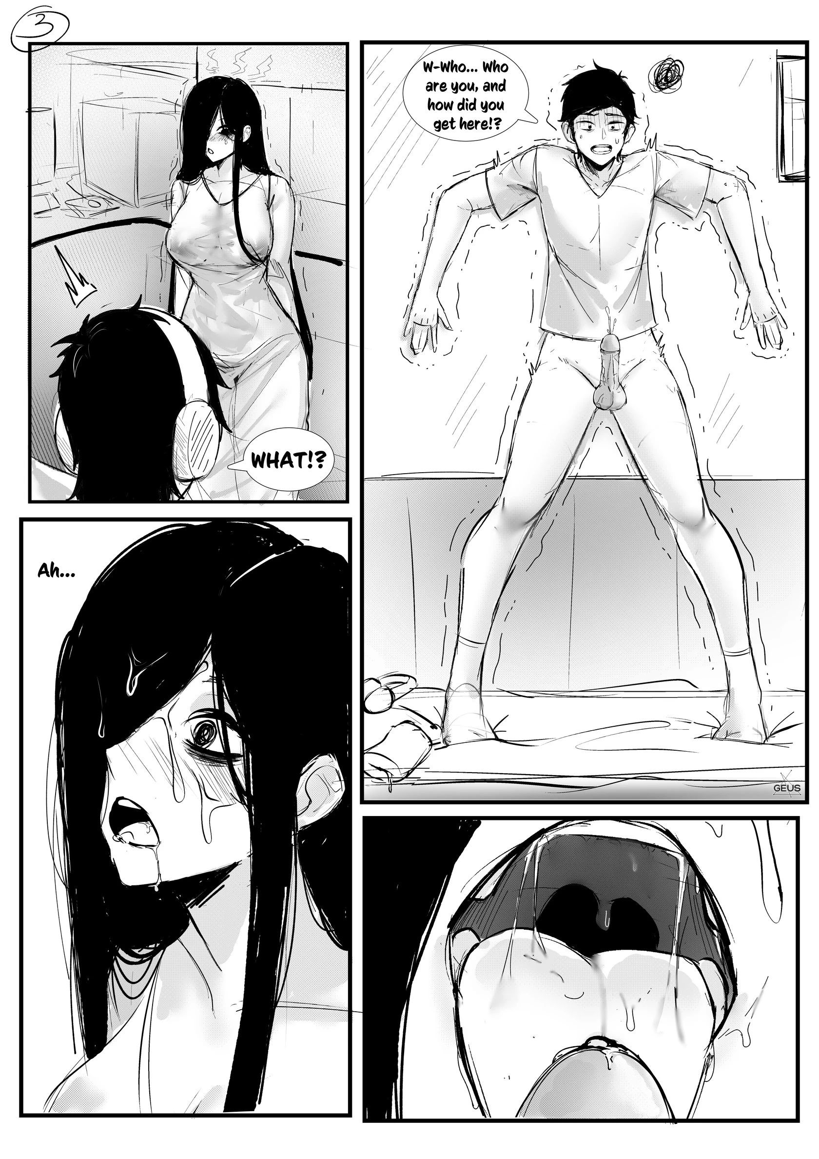 An unexpected visit from a ghost! porn comic picture 3