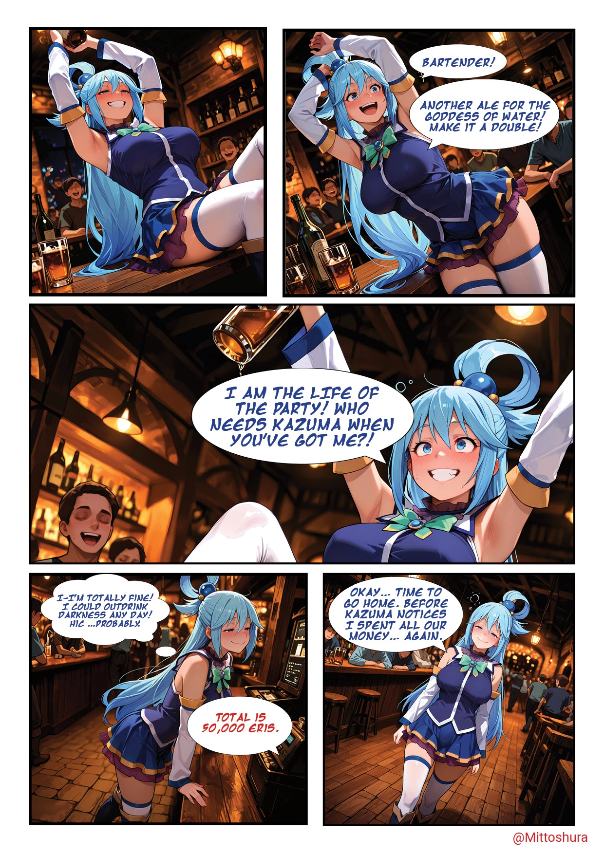 Aqua special method of paiment porn comic picture 2