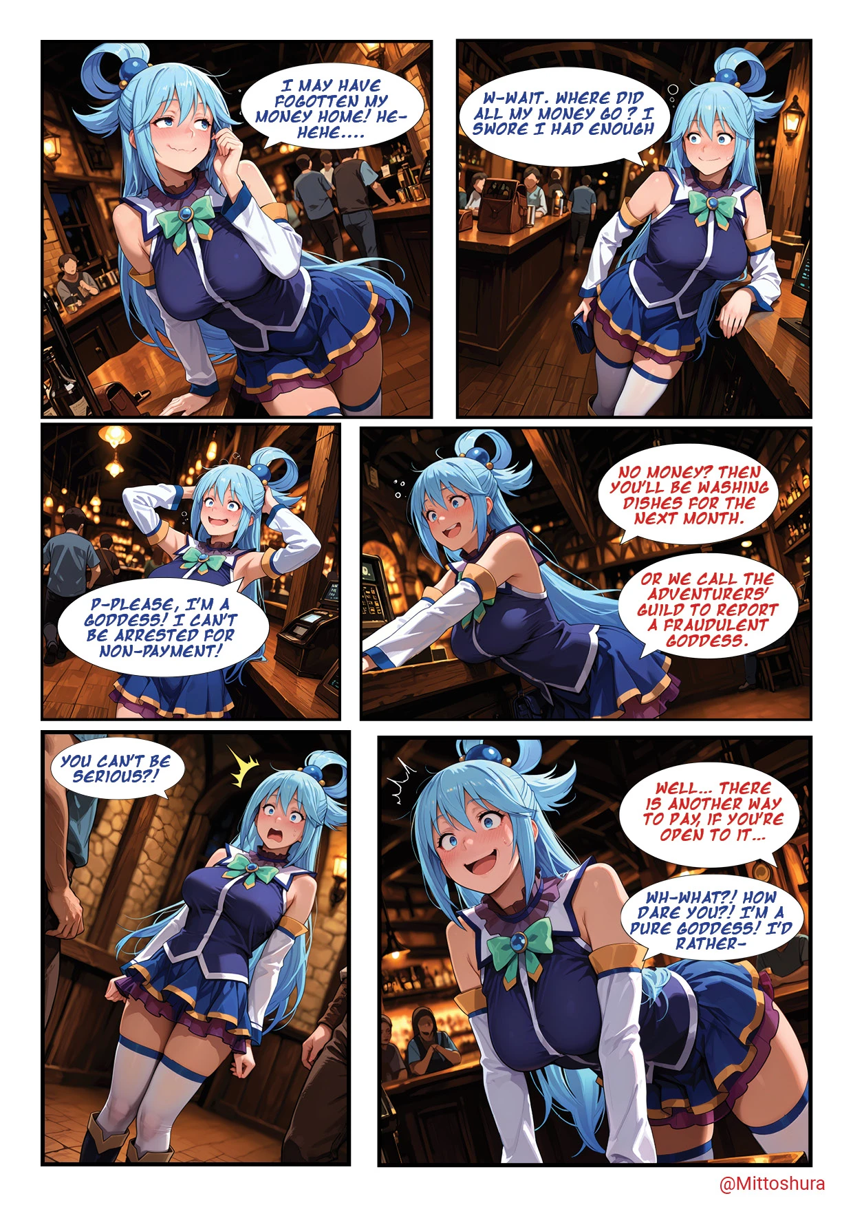 Aqua special method of paiment porn comic picture 3