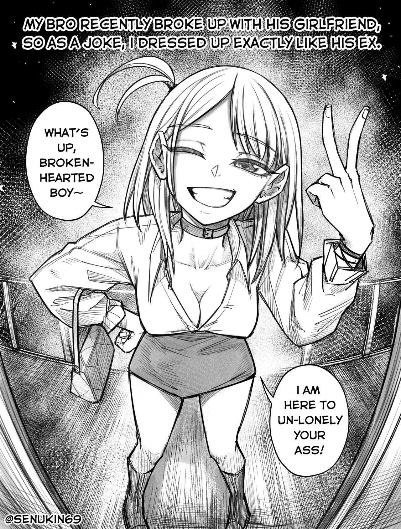 As A Joke, I Dressed Up Like His Ex porn comic picture 1