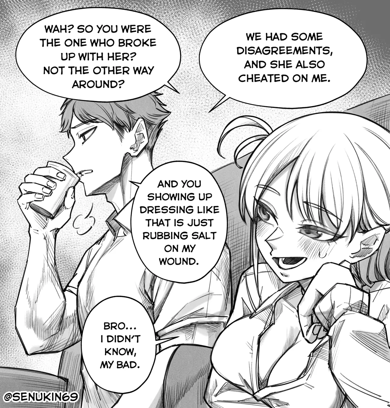 As A Joke, I Dressed Up Like His Ex porn comic picture 6
