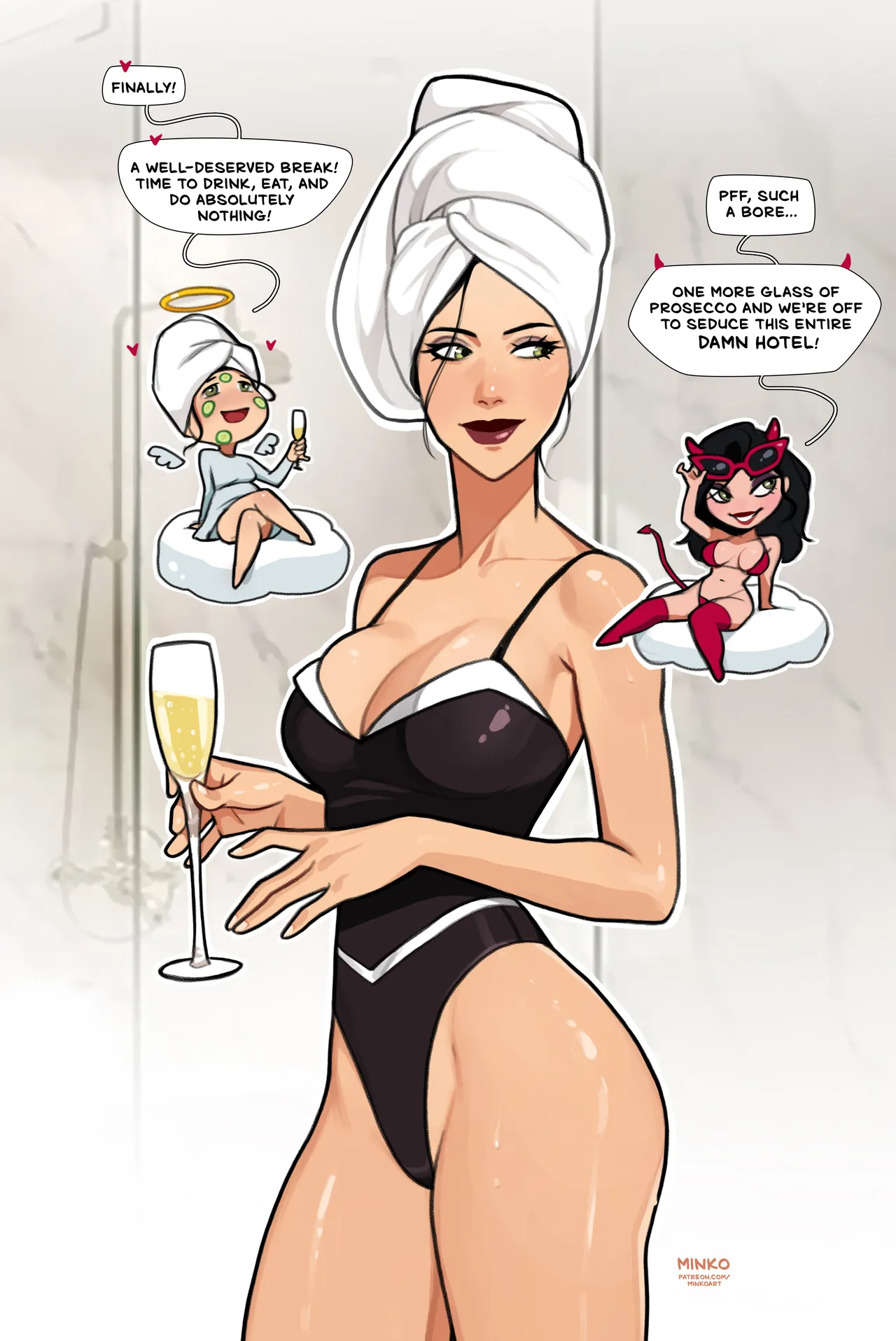 Asami on Vacation porn comic picture 2