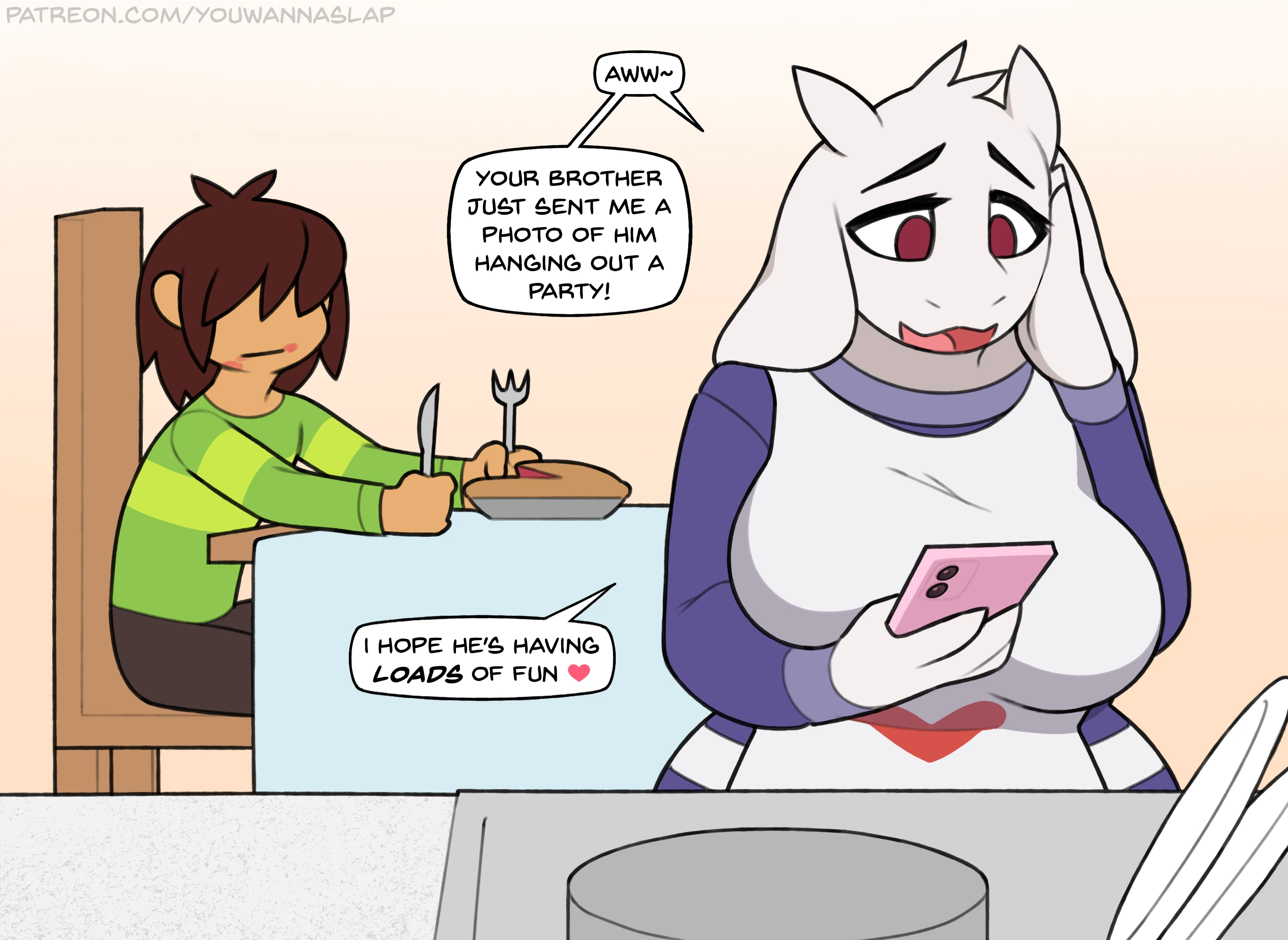 Asriel's College Experience porn comic picture 3