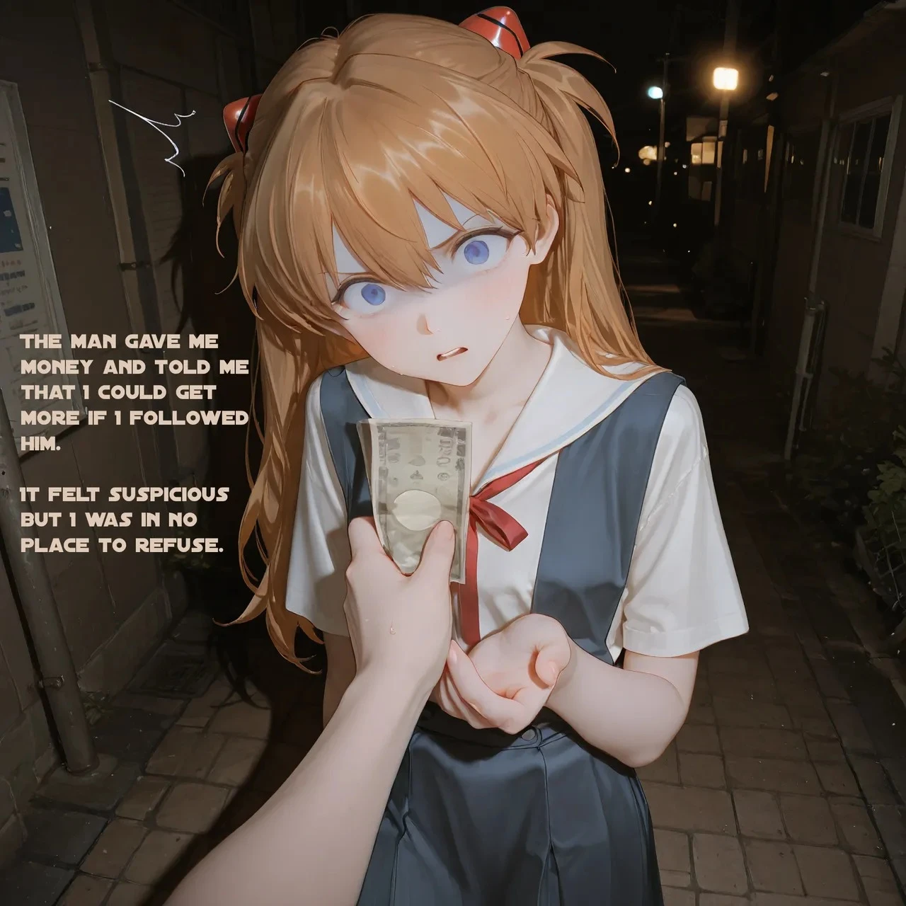 Asuka Desperately Needs Money porn comic picture 4
