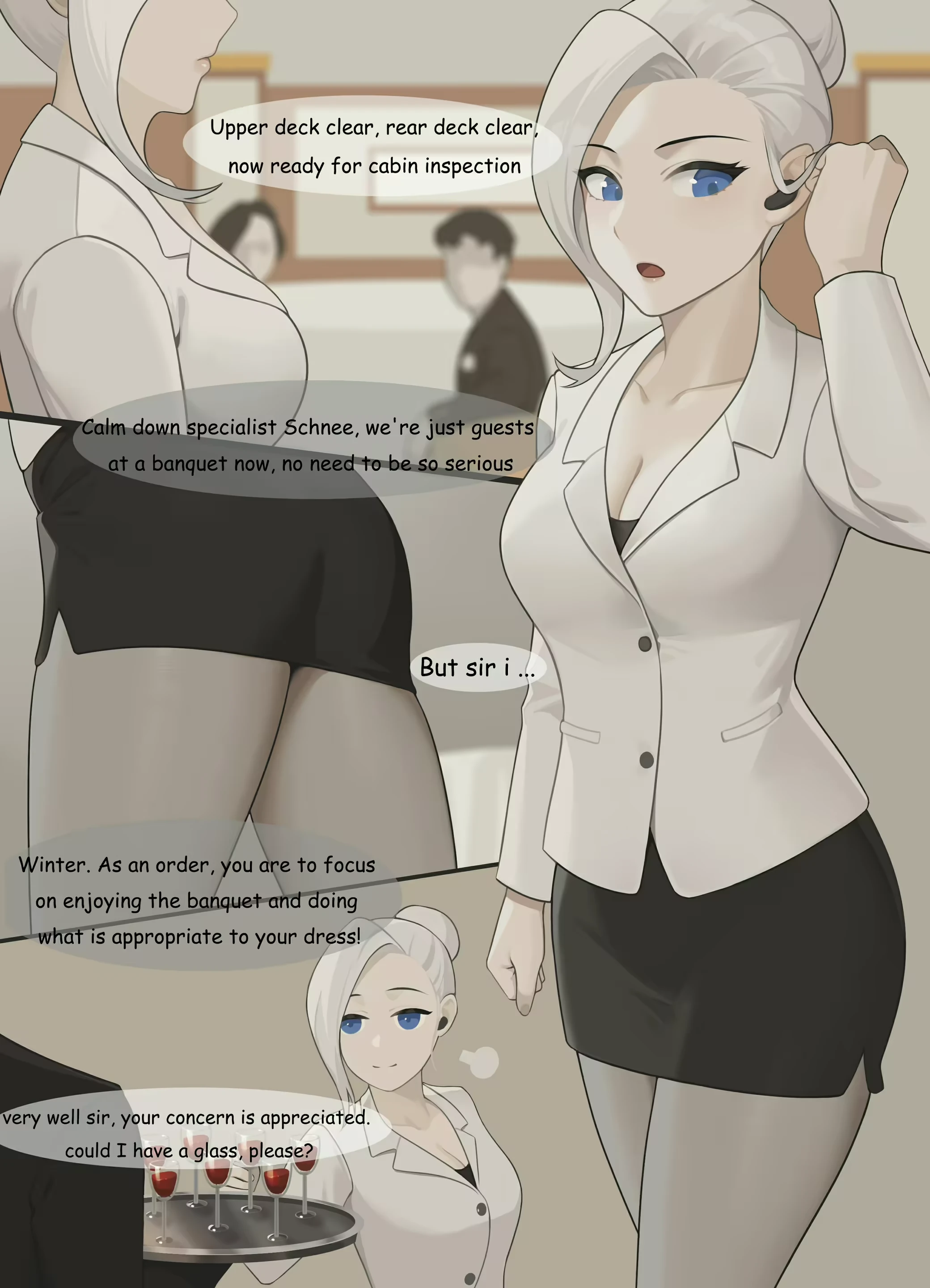 Banquet Incident Part 1 porn comic picture 1