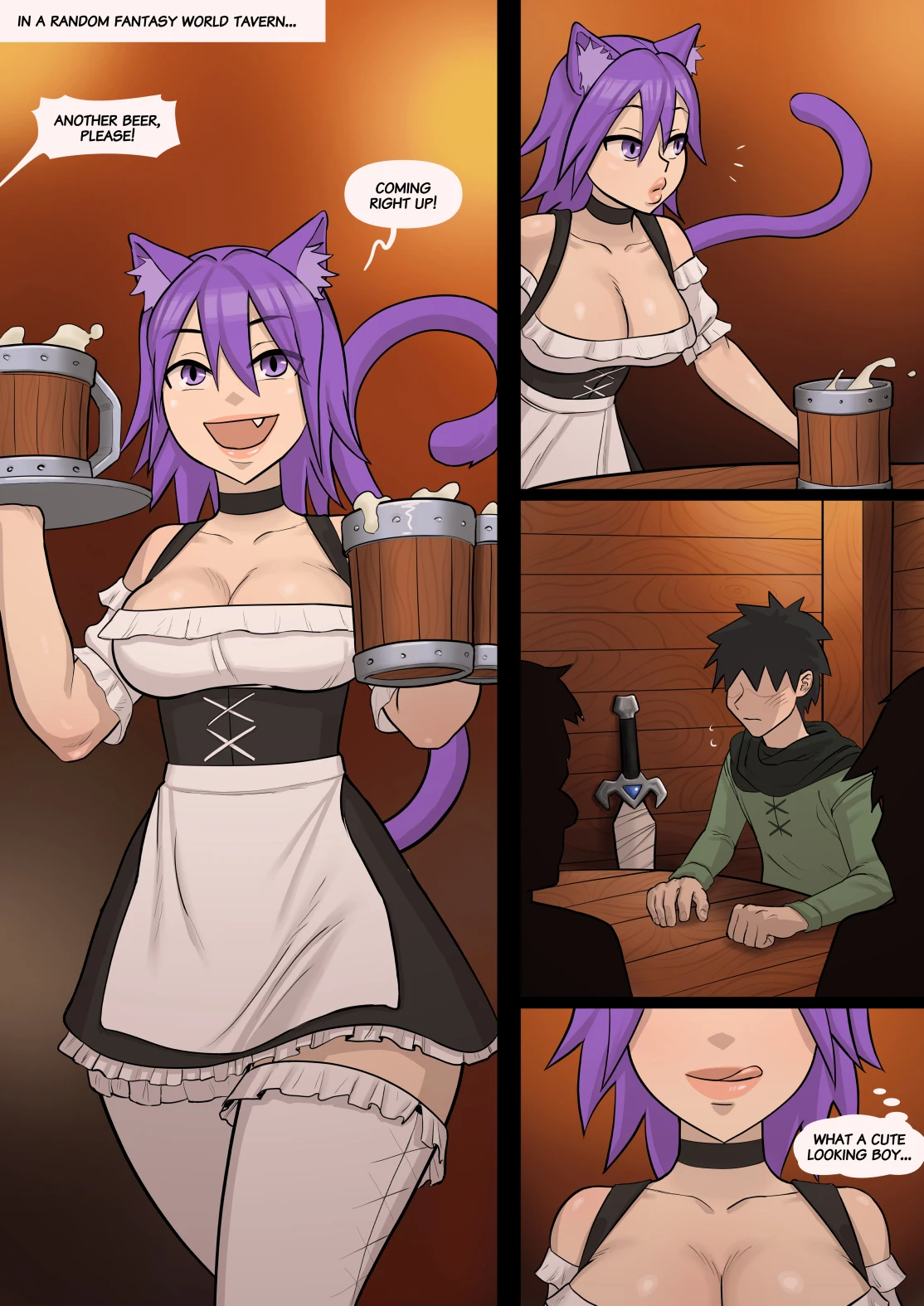 Barmaid Extra Service porn comic picture 2