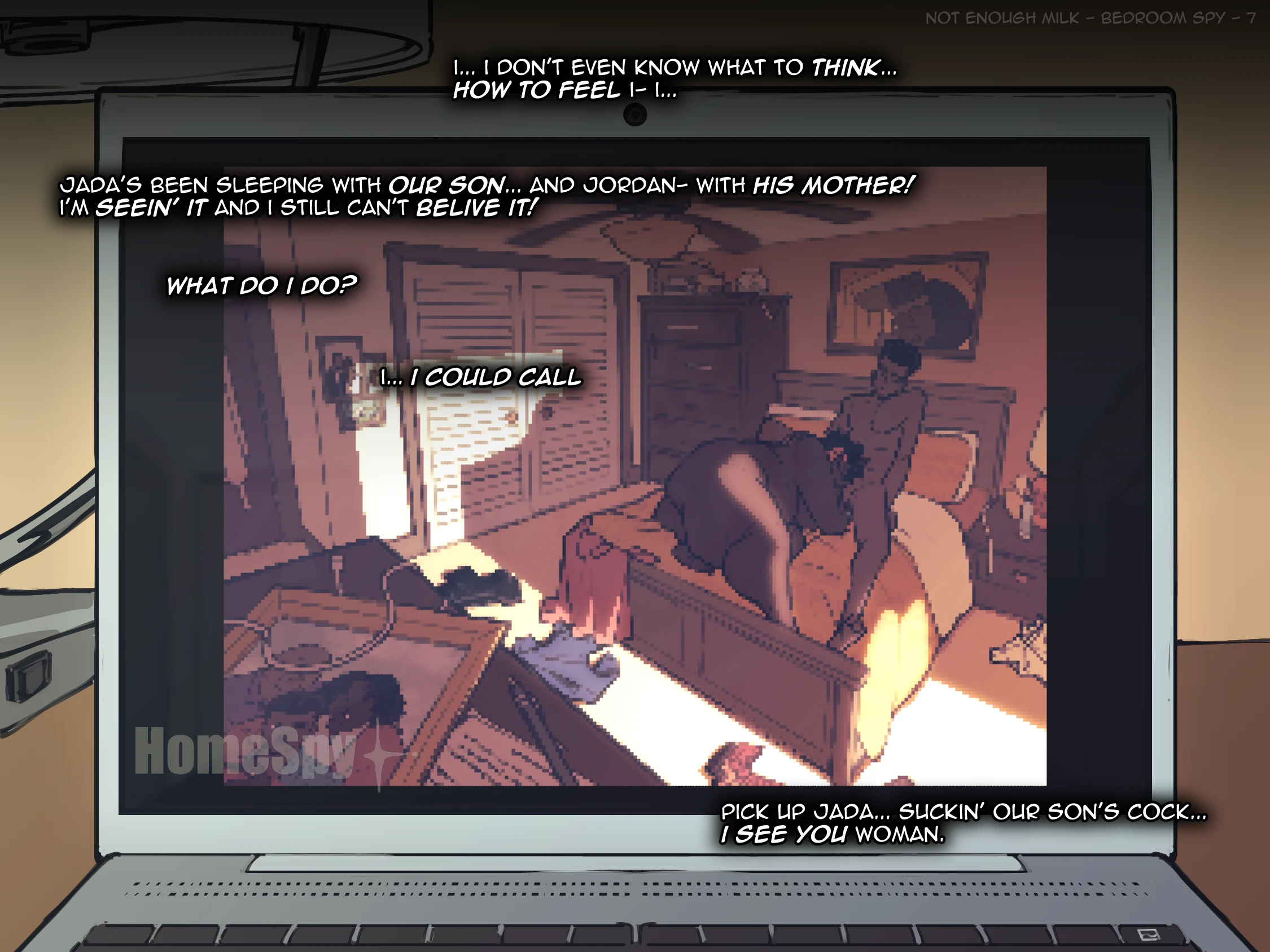Bedroom Spy porn comic picture 8
