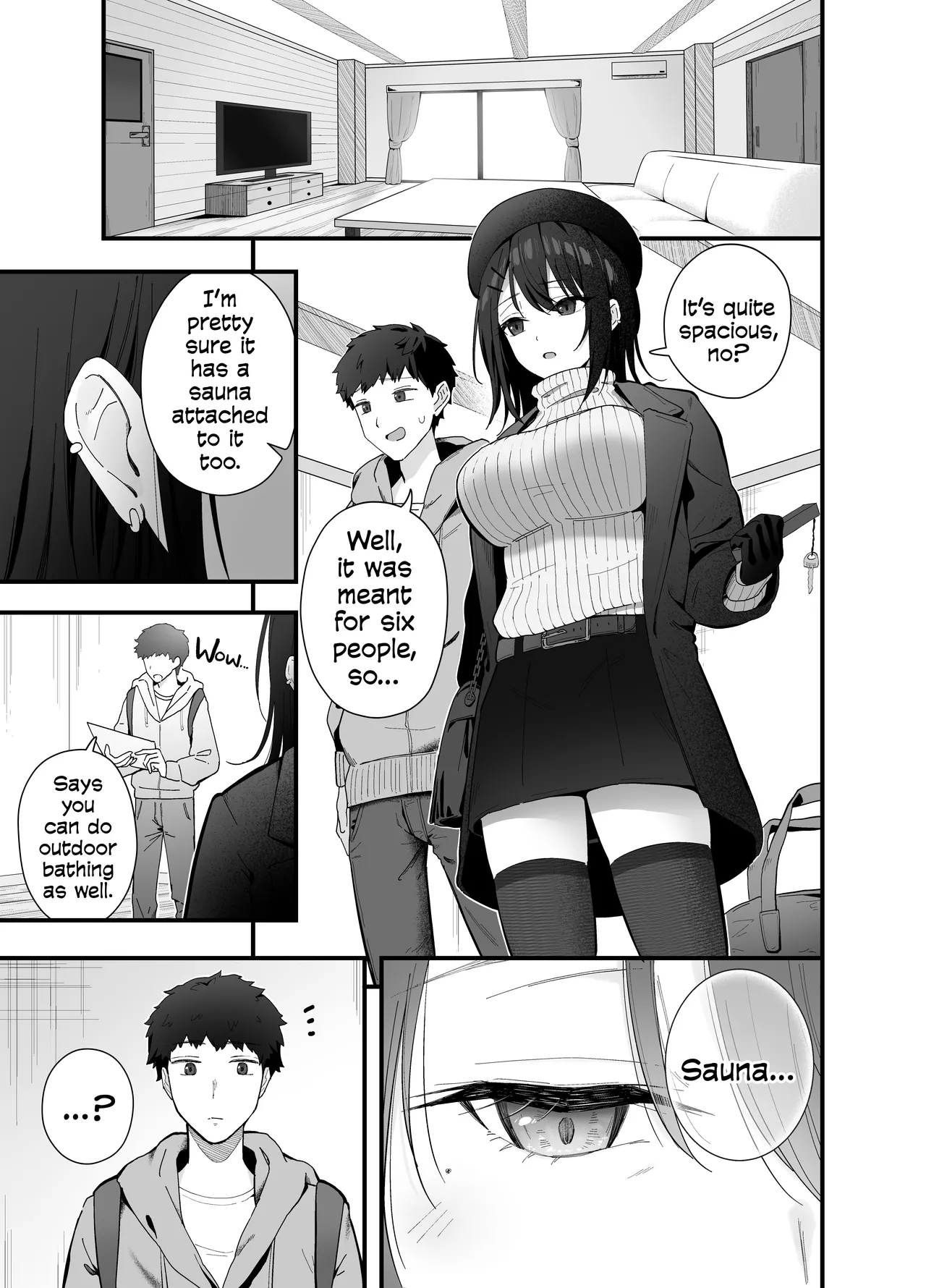 Before I Had Noticed, I Was In A Sauna With The Quiet Girl... - 無口なあの子と気づいたらサウナで... porn comic picture 5