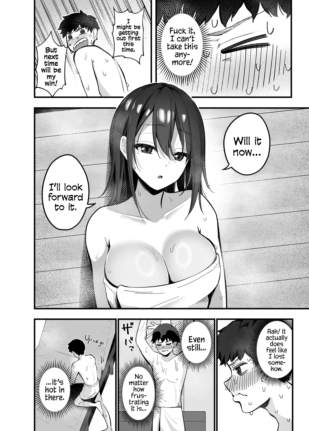 Before I Had Noticed, I Was In A Sauna With The Quiet Girl... - 無口なあの子と気づいたらサウナで... porn comic picture 8