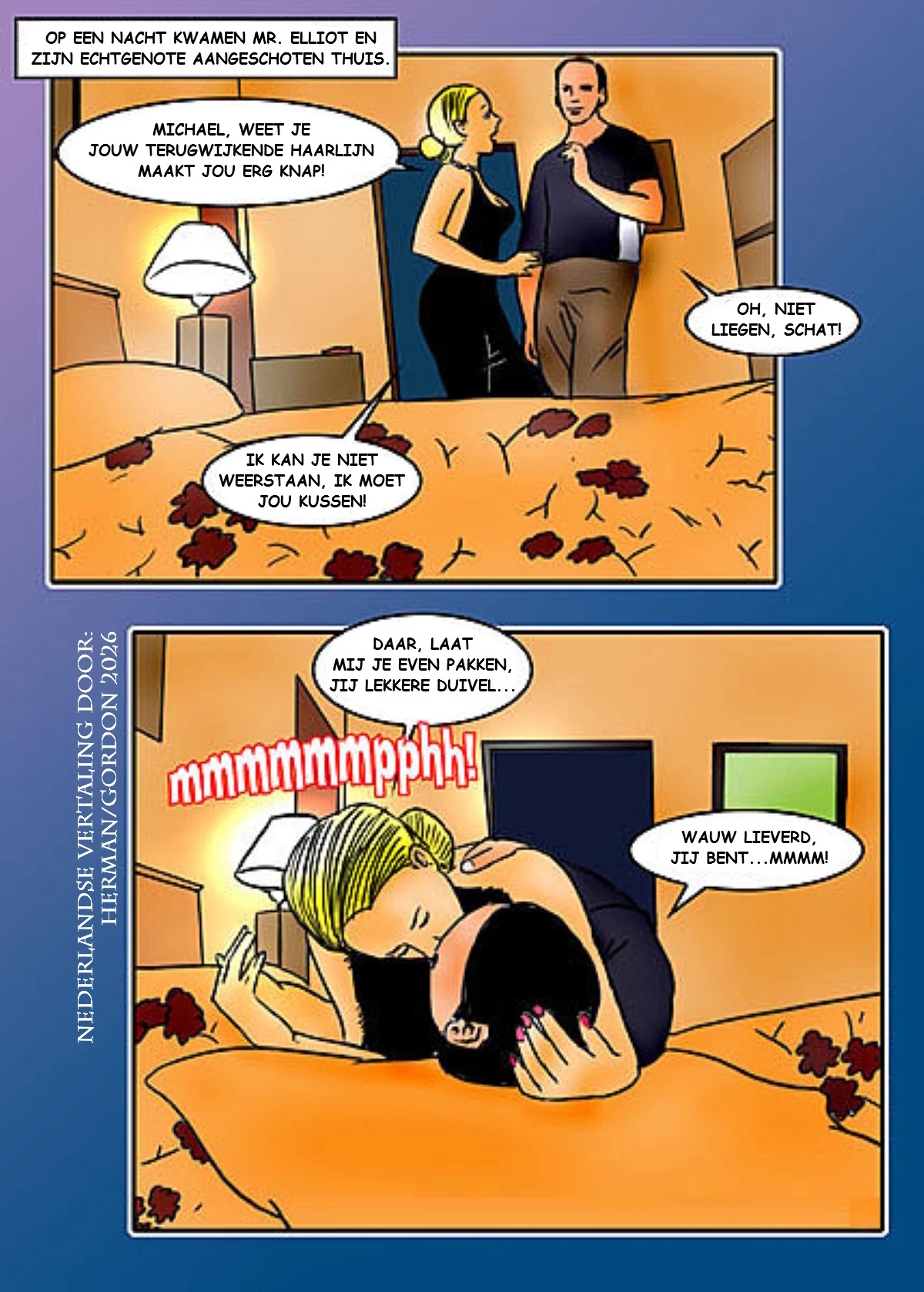 Being Jerked Off To Mommy And Dad Fucking, Son Becomes Double Hard [NL] porn comic picture 1