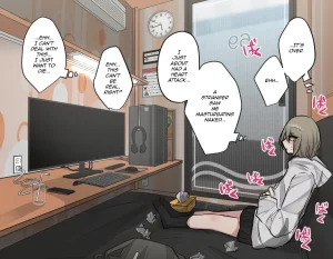 Best Friend-Chan Masturbating in an Internet Cafe - ネカフェでオナニーする親友ちゃん porn comic picture 1