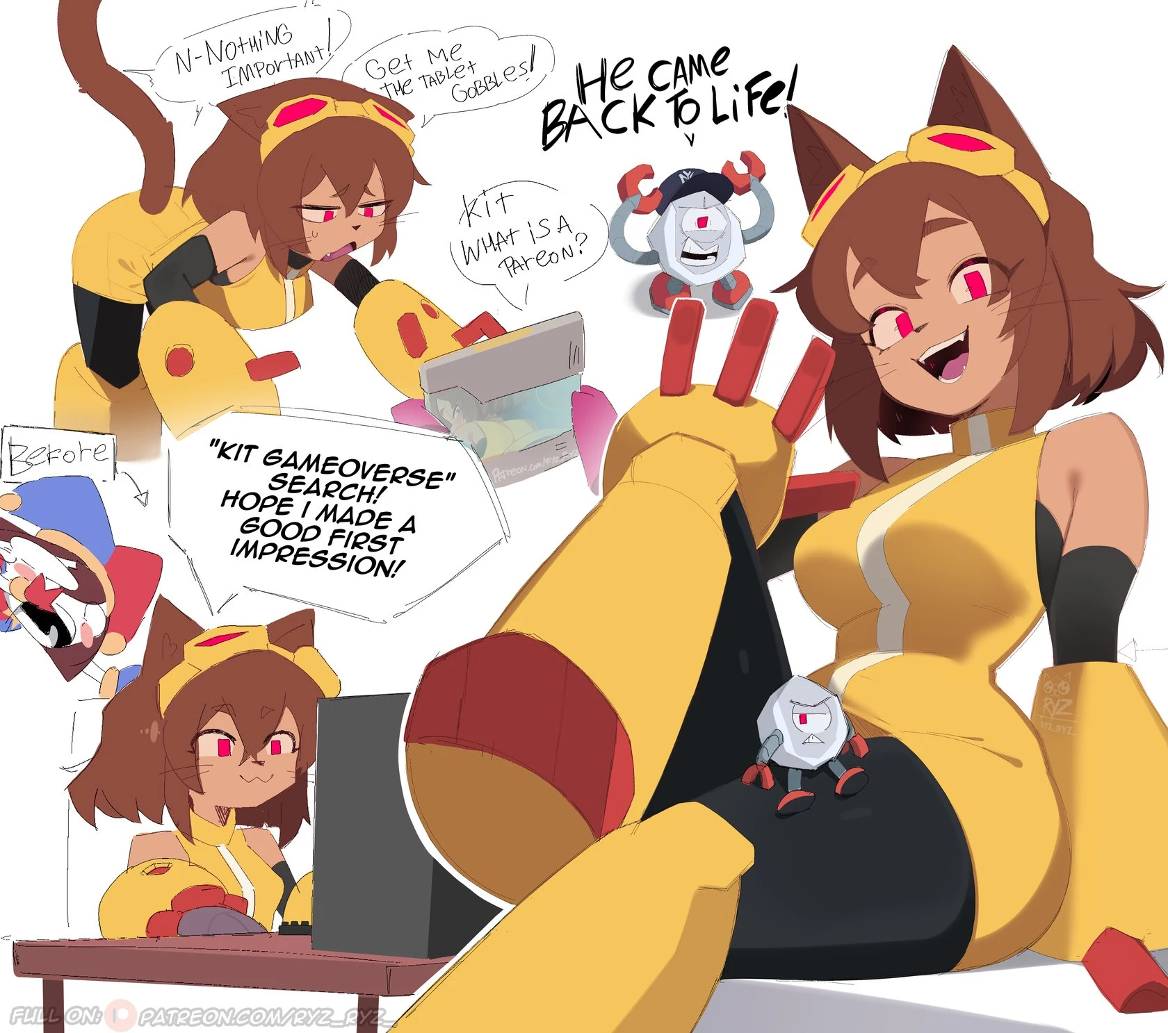 BIG Kit-Cat CHEEKS out! porn comic picture 6