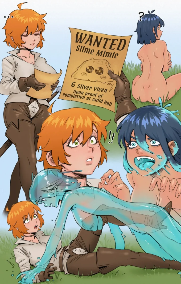 Big Sis and The Slime porn comic picture 1