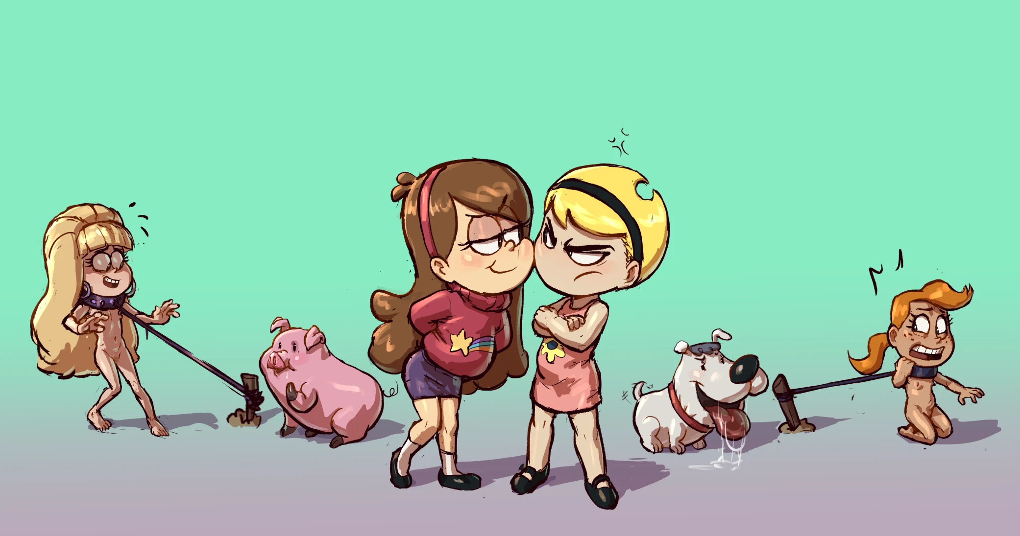 Bitchy Rivals porn comic picture 1