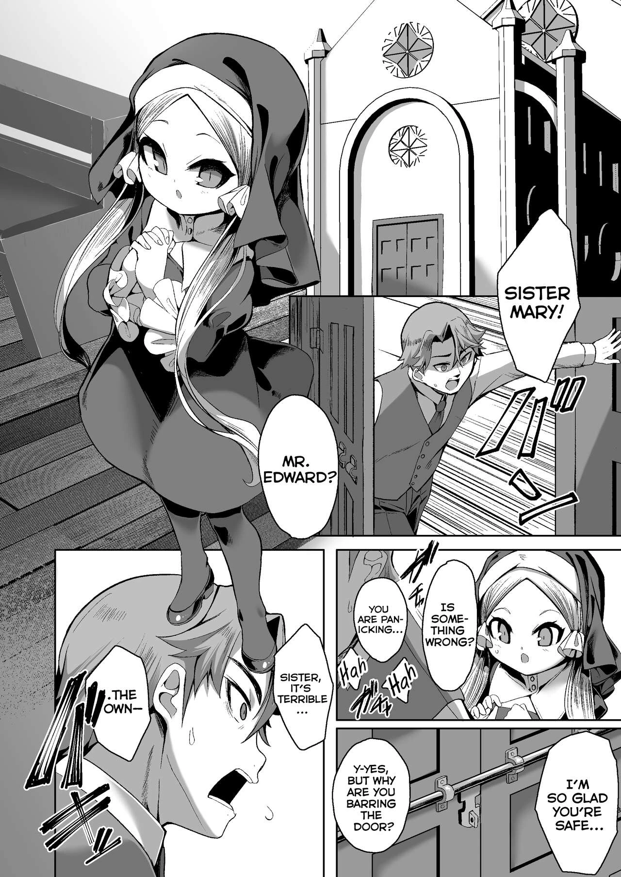 Blasphemy to God porn comic picture 2
