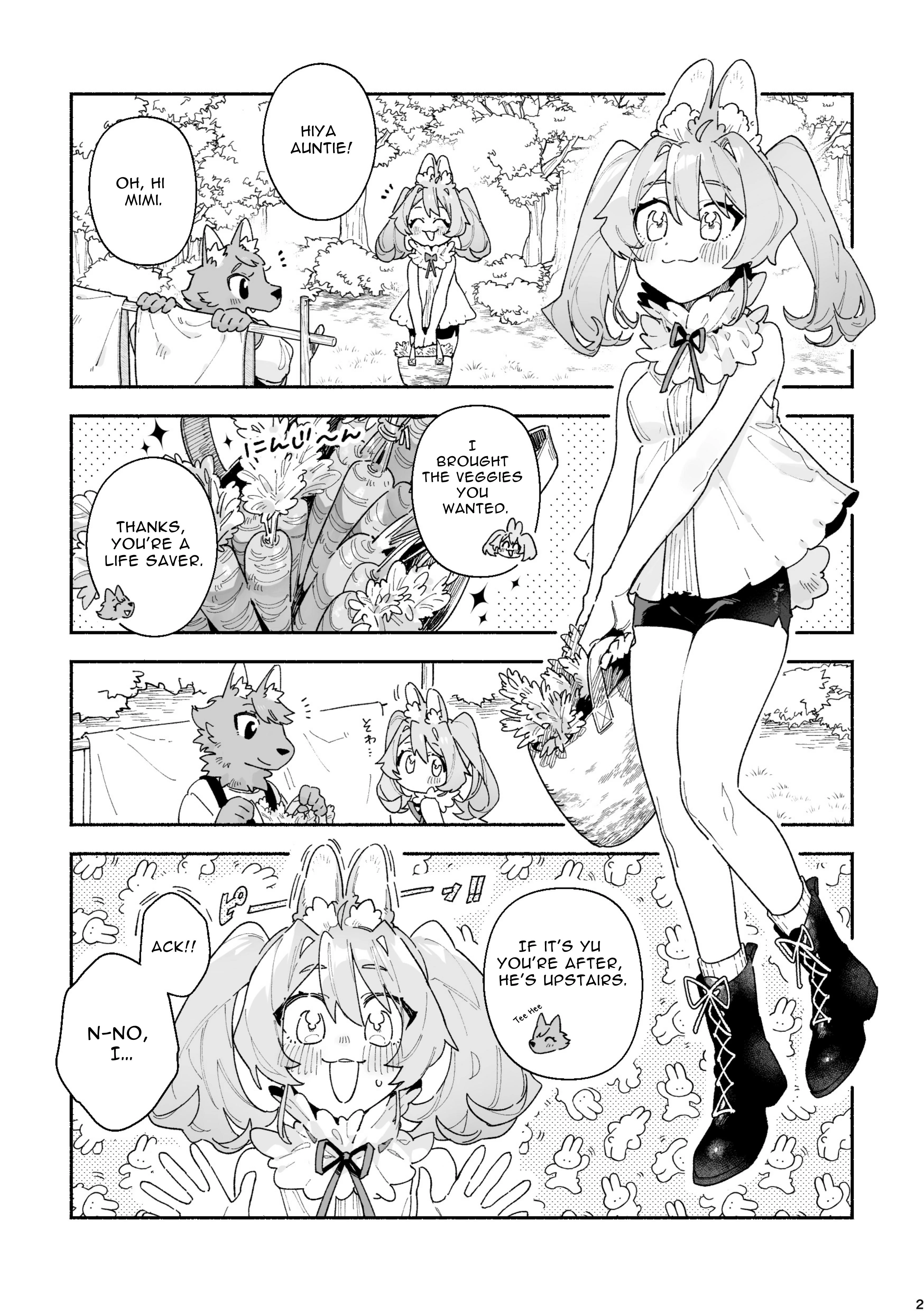 Bunny Girl X Wolf Boy 1 porn comic picture 2