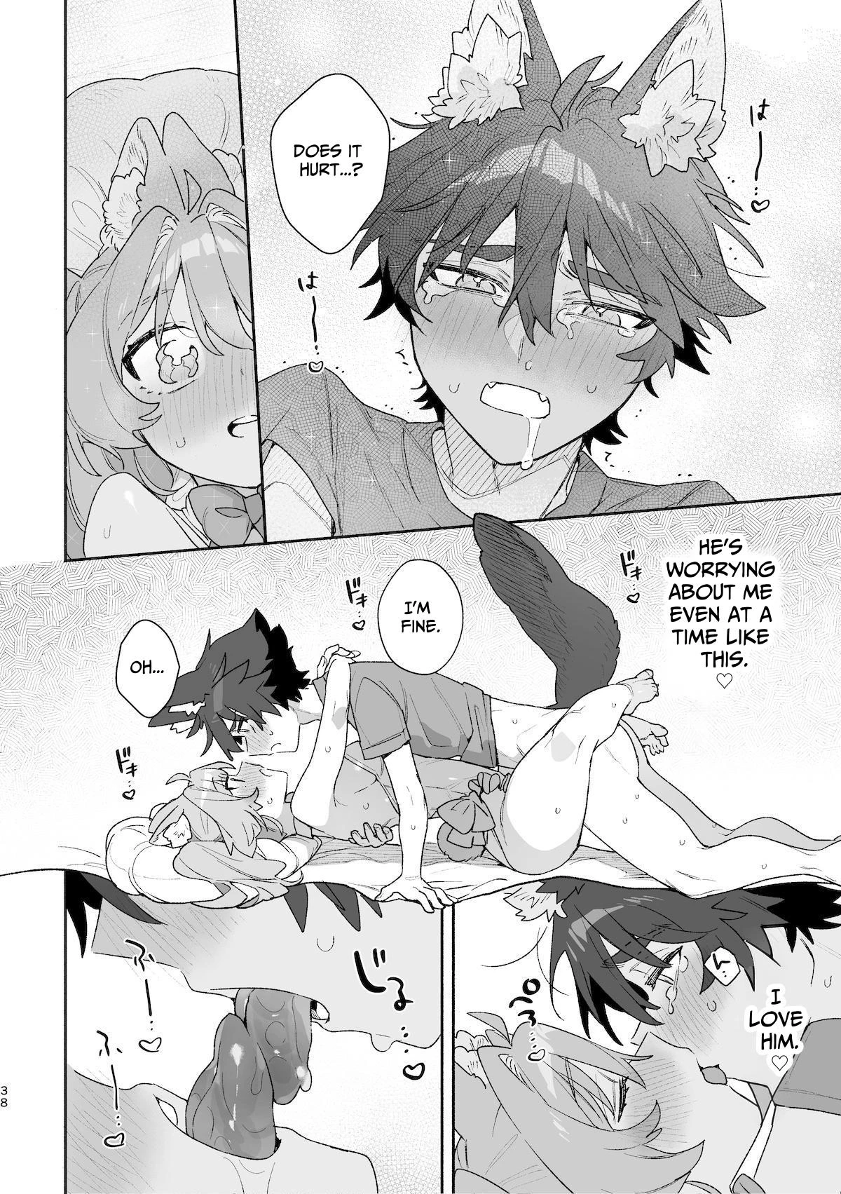 Bunny Girl X Wolf Boy 2 porn comic picture 40