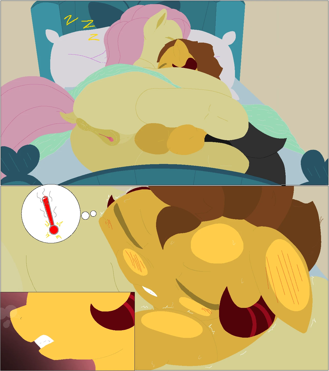 Burning fire porn comic picture 3