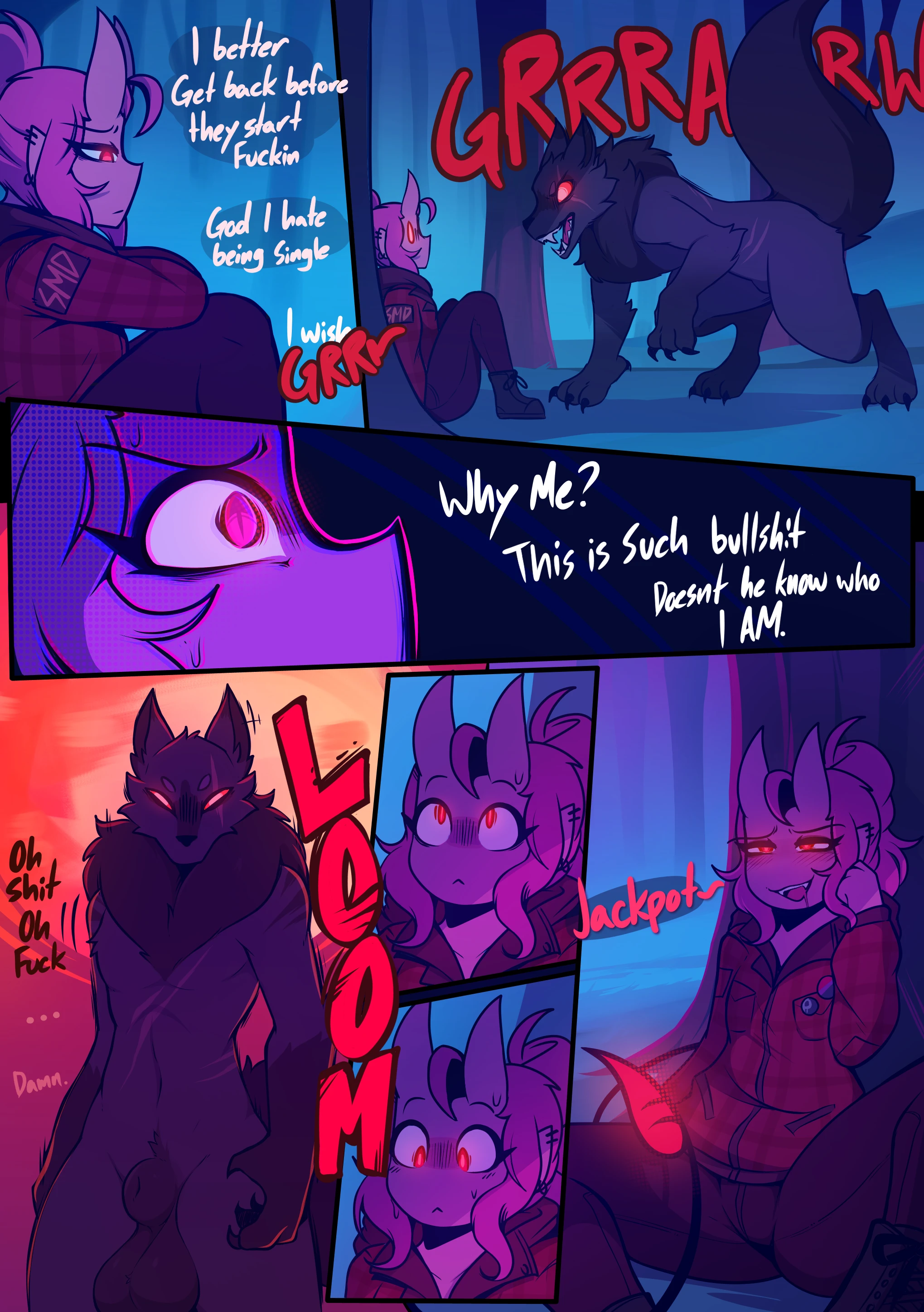 Carrie and the Werewolf porn comic picture 2