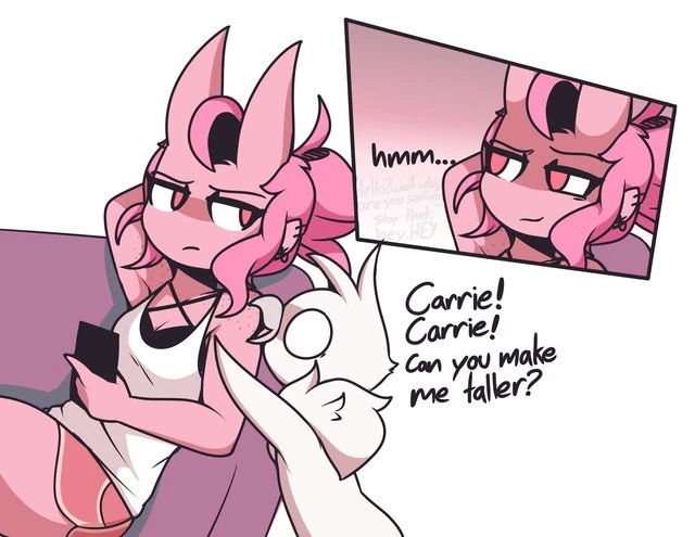 Carrie! Can you make me taller? porn comic picture 1
