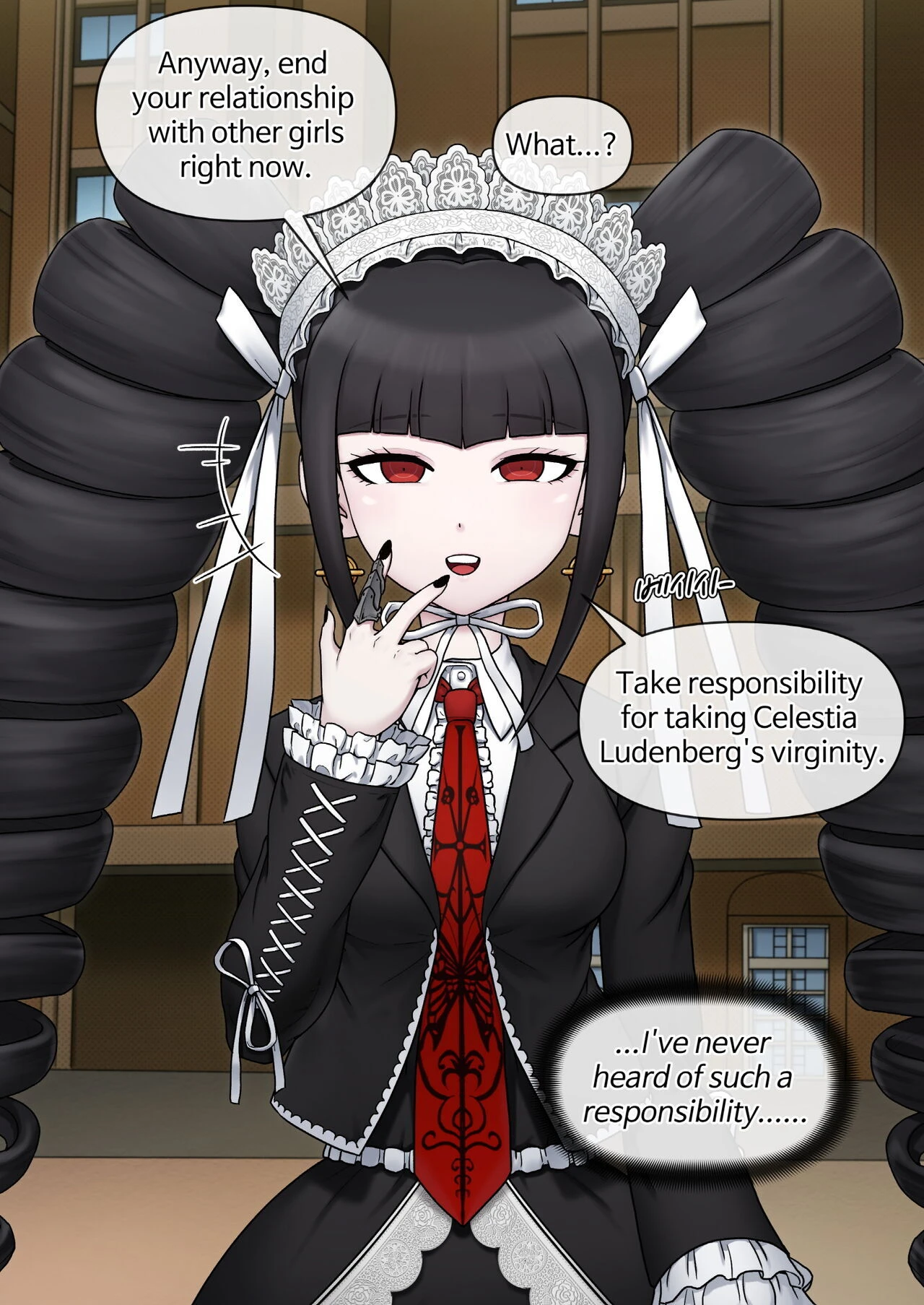 Celestia Ludenberg porn comic picture 5