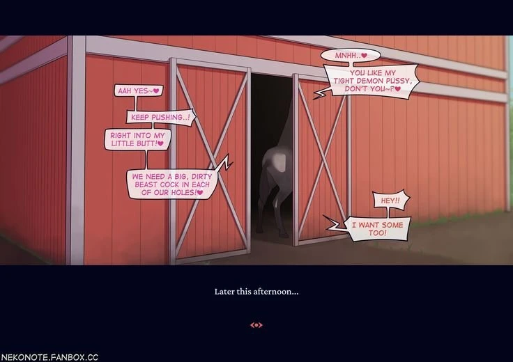 Cerberus x Horse porn comic picture 5