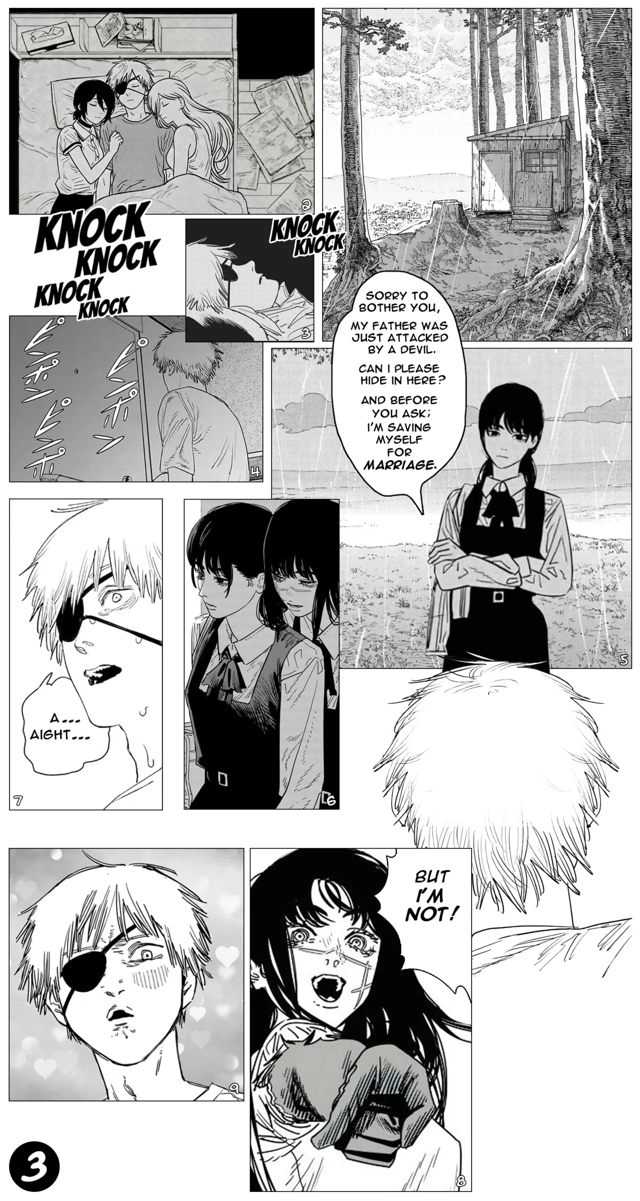 Chainsaw Man - HAREM END porn comic picture 3