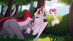 Charlie x Vaggie x Lilith porn comic picture 1