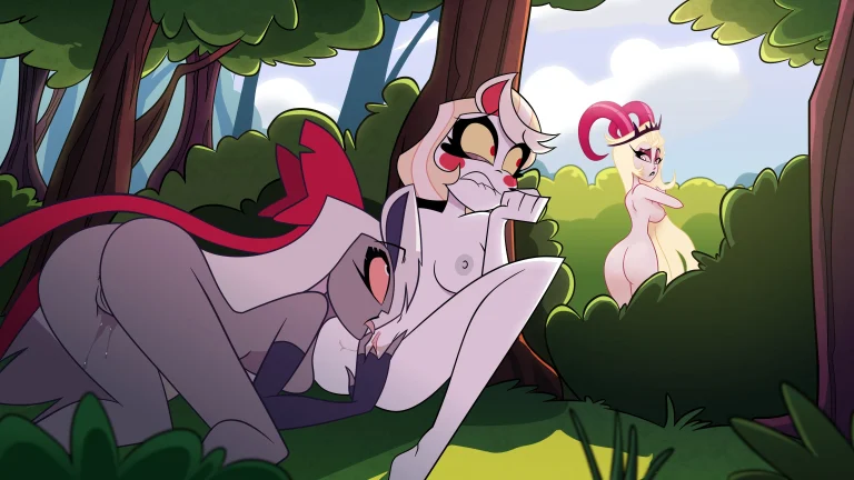 Charlie x Vaggie x Lilith porn comic picture 1