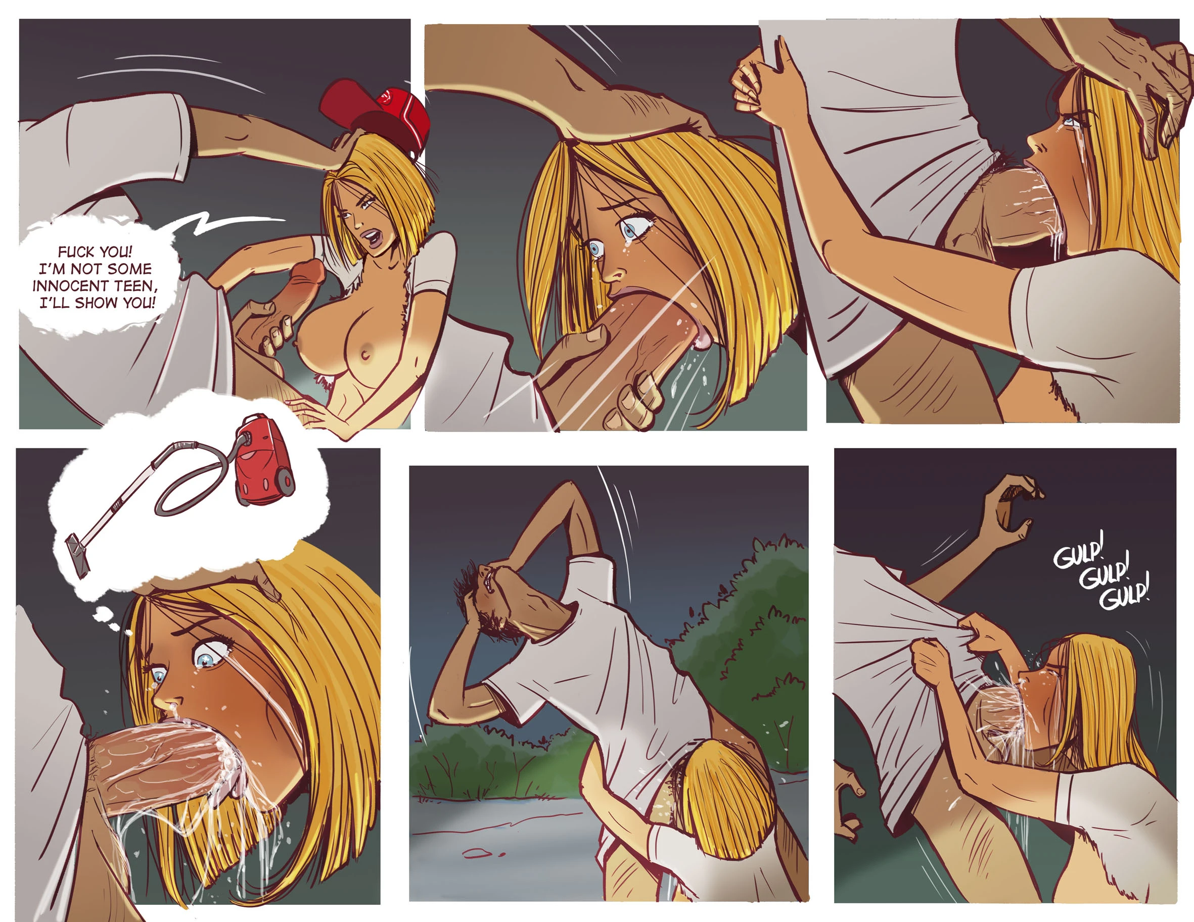 Cheerleader camp facefuck masacre porn comic picture 13