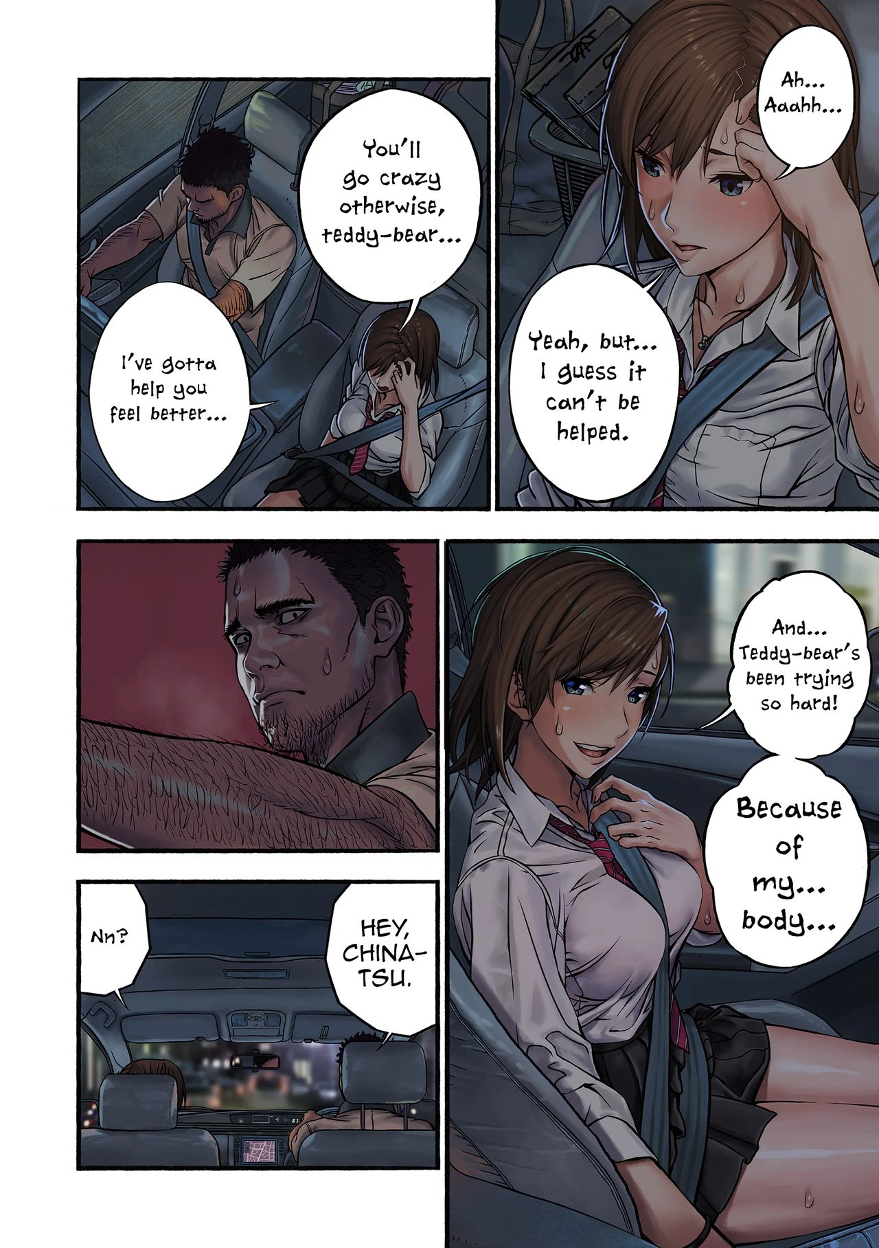 Chinatsu and Coach Teddy-Bear porn comic picture 15