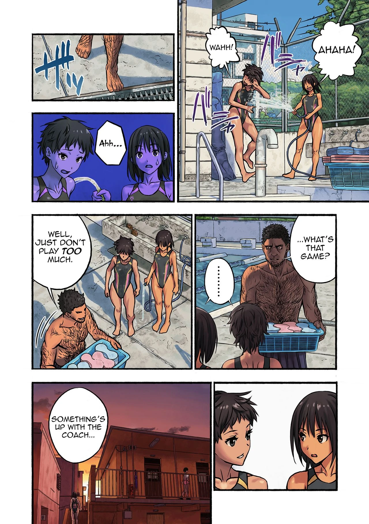 Chinatsu and Coach Teddy-Bear porn comic picture 41