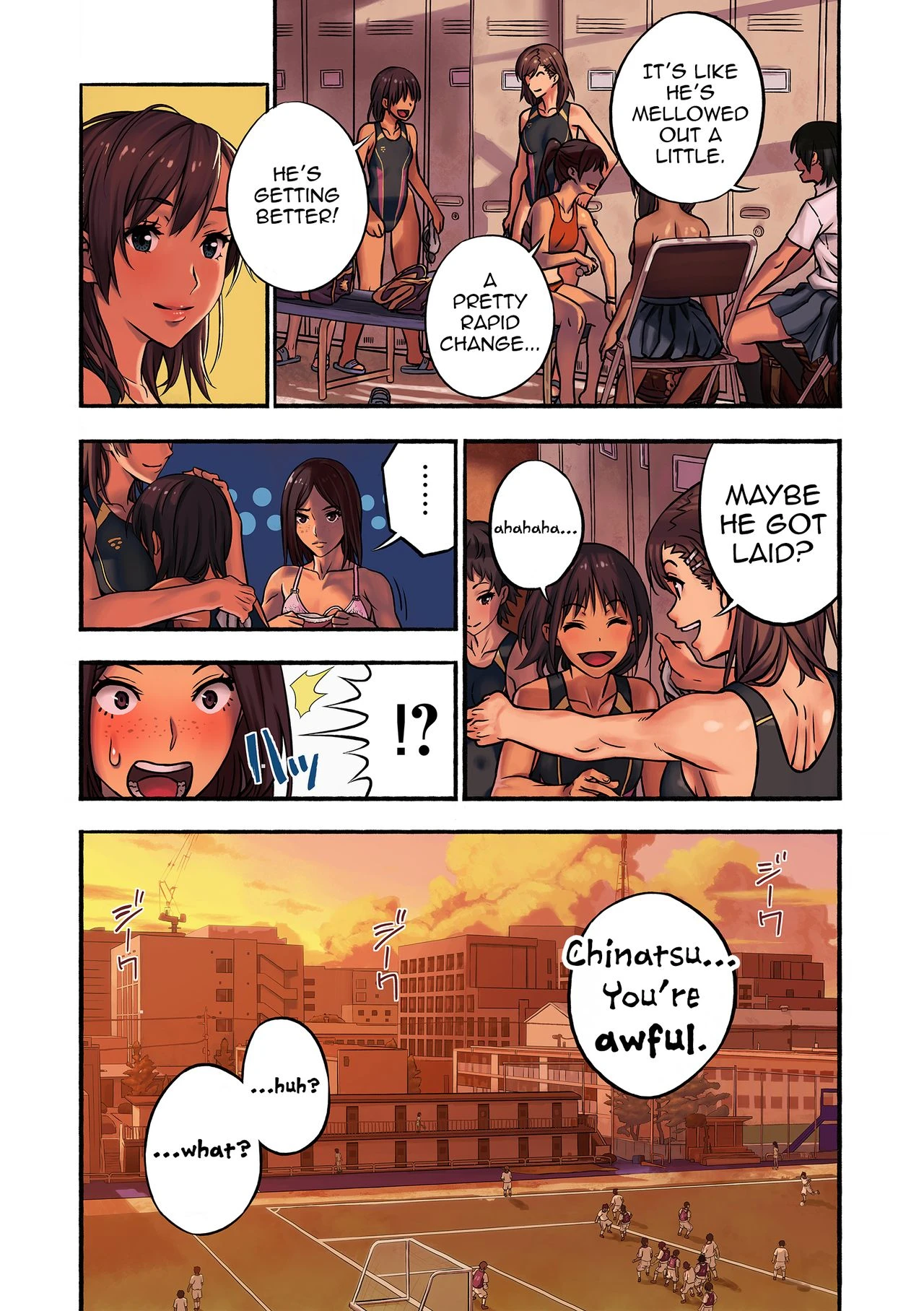 Chinatsu and Coach Teddy-Bear porn comic picture 42